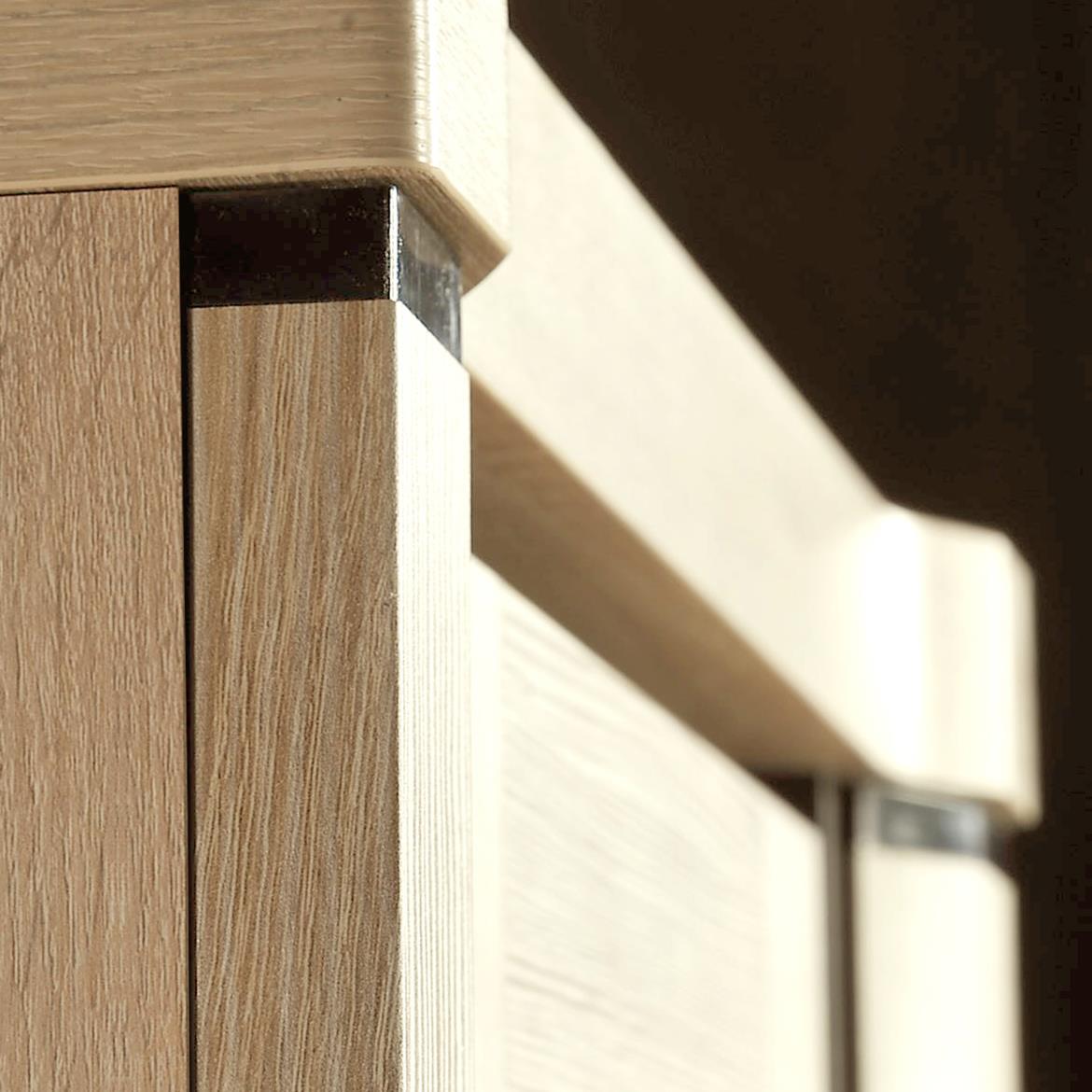 Dallas komoda 2 vrata+4 fioke 157x45x91 natur (sonoma hrast)