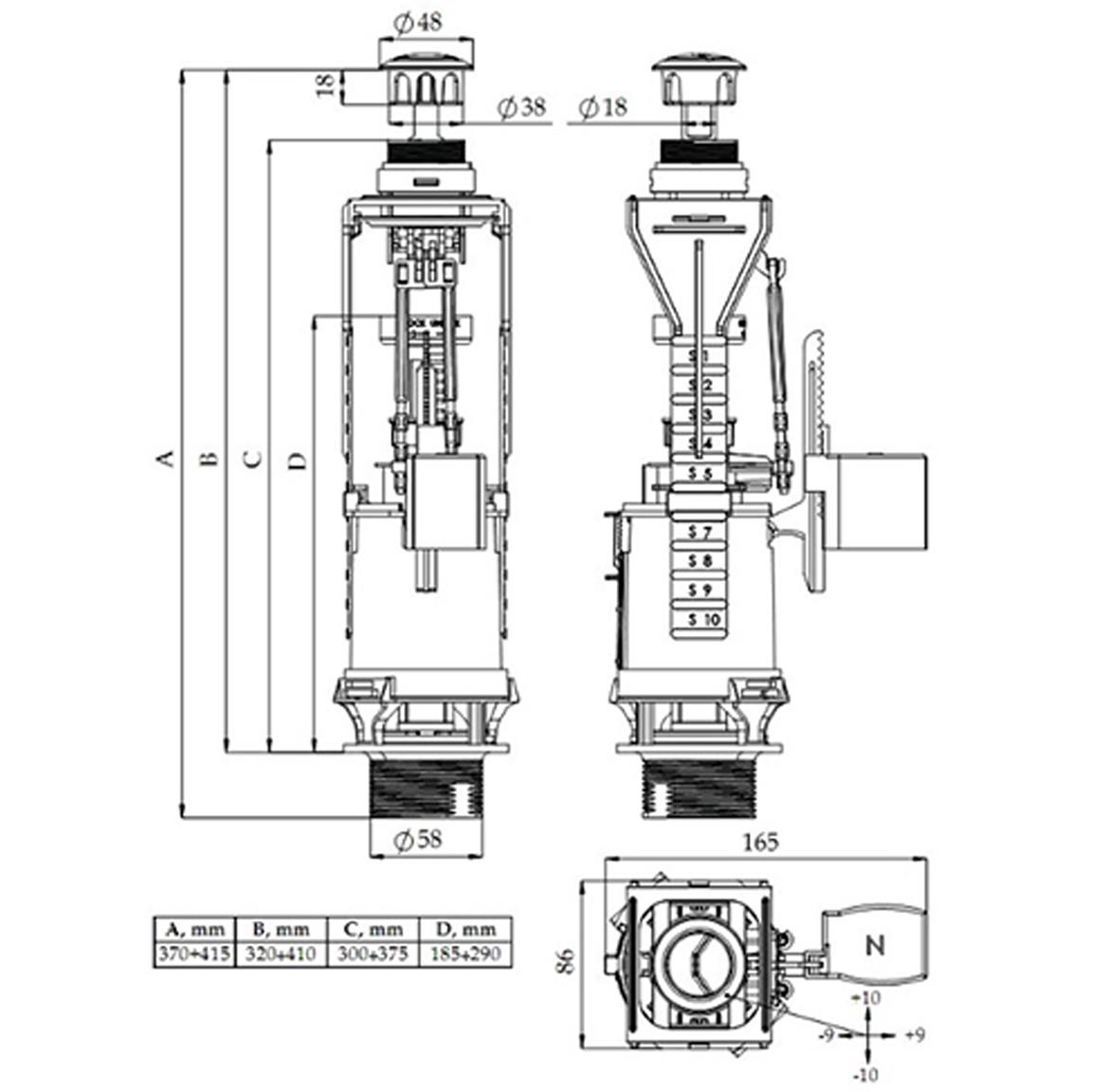 Odvodni ventil Dwufun Duo Chromowany 23182