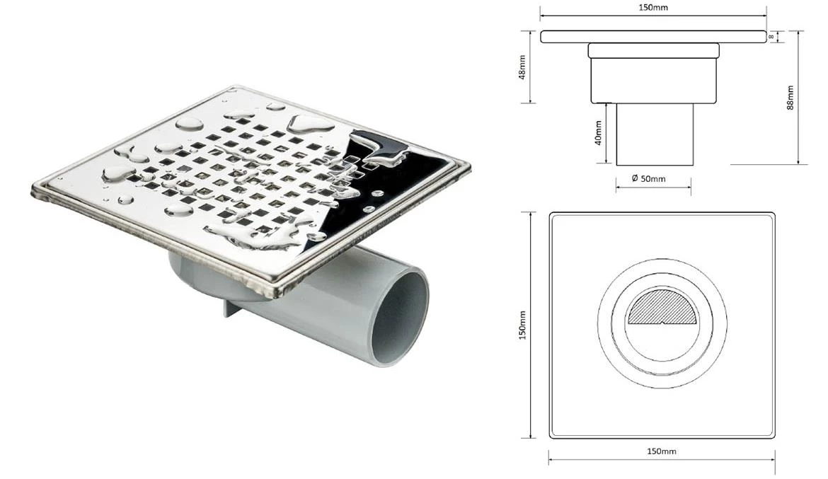 Podni odvod 11302
