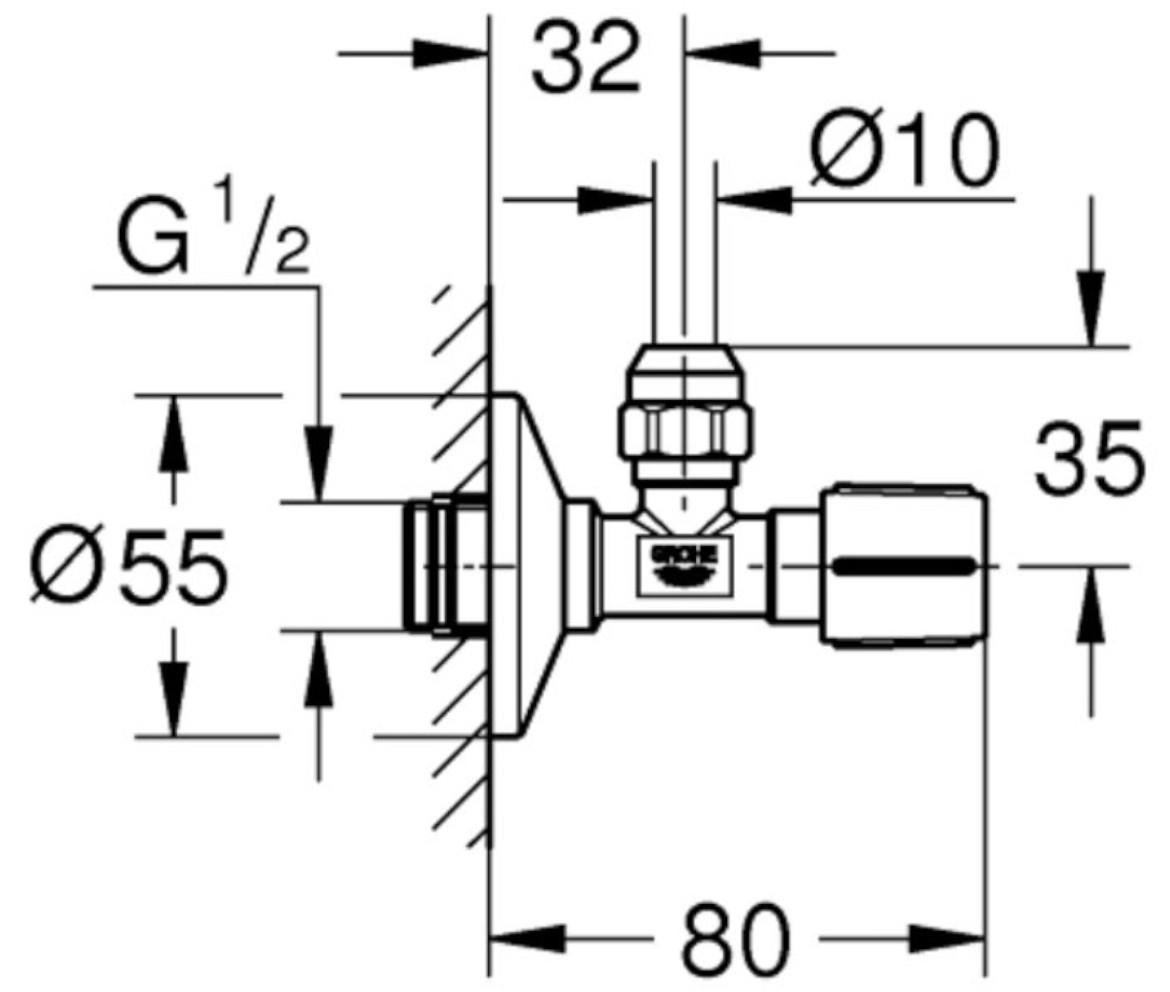 Kutni ventil 22039000