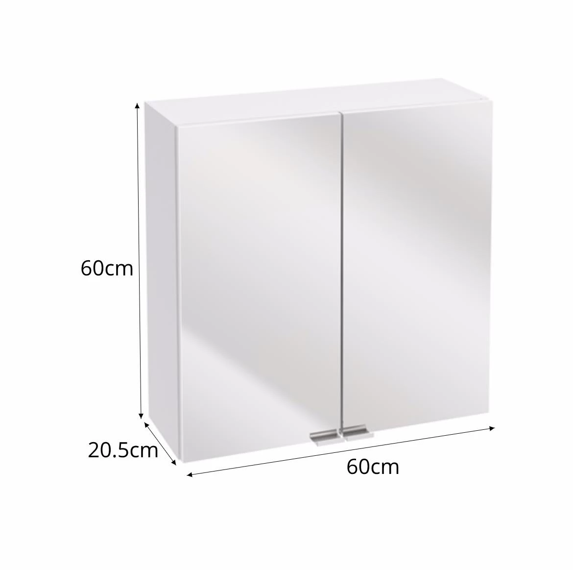 Multi kupaonski element 2 vrata 60x20,5x60 bijeli
