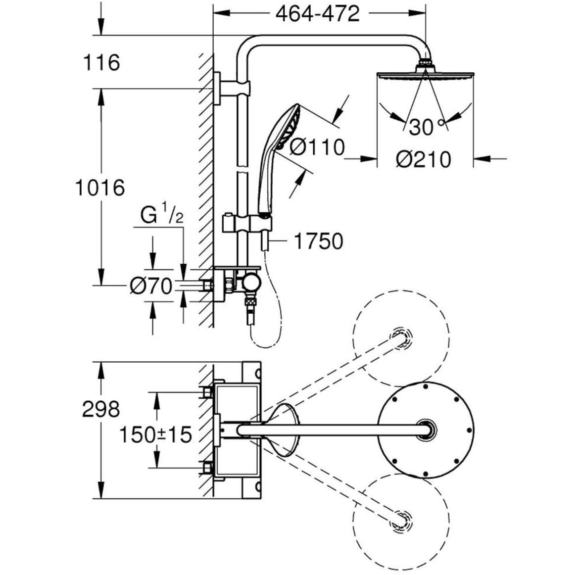 Grohe Euphoria system 26363000 tuš set s termostatom