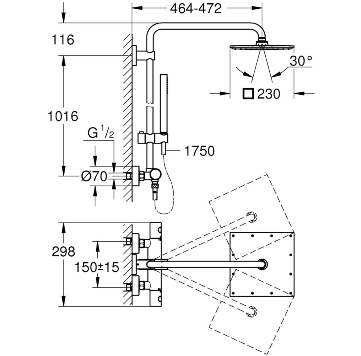 Grohe Euphoria 26187000 tuš set
