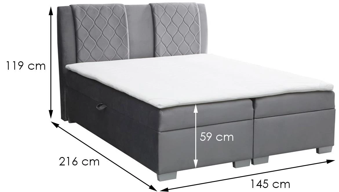 Kolumbijski krevet 140x200 Bluvel 14