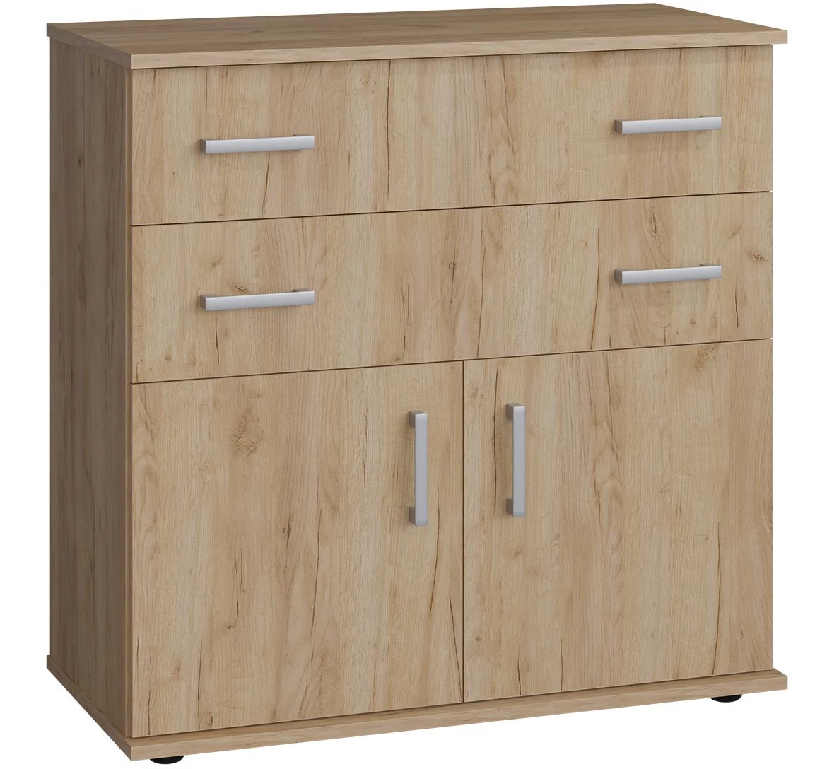 Yellow komoda 2 vrata+2 fioke 93,5x45x93,5 natur