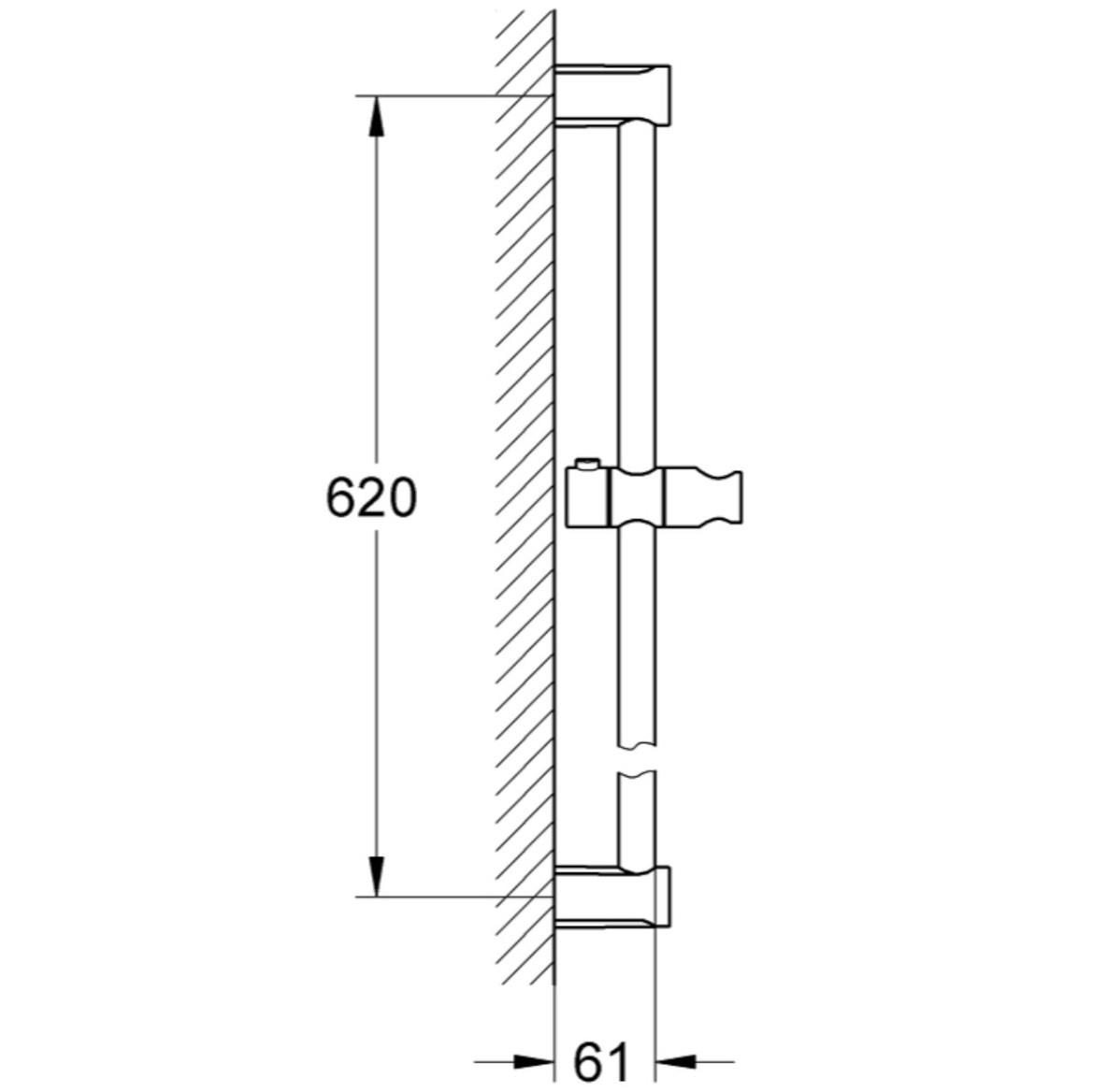 Tuš šipka 620 mm Tempesta Cosmopilitan