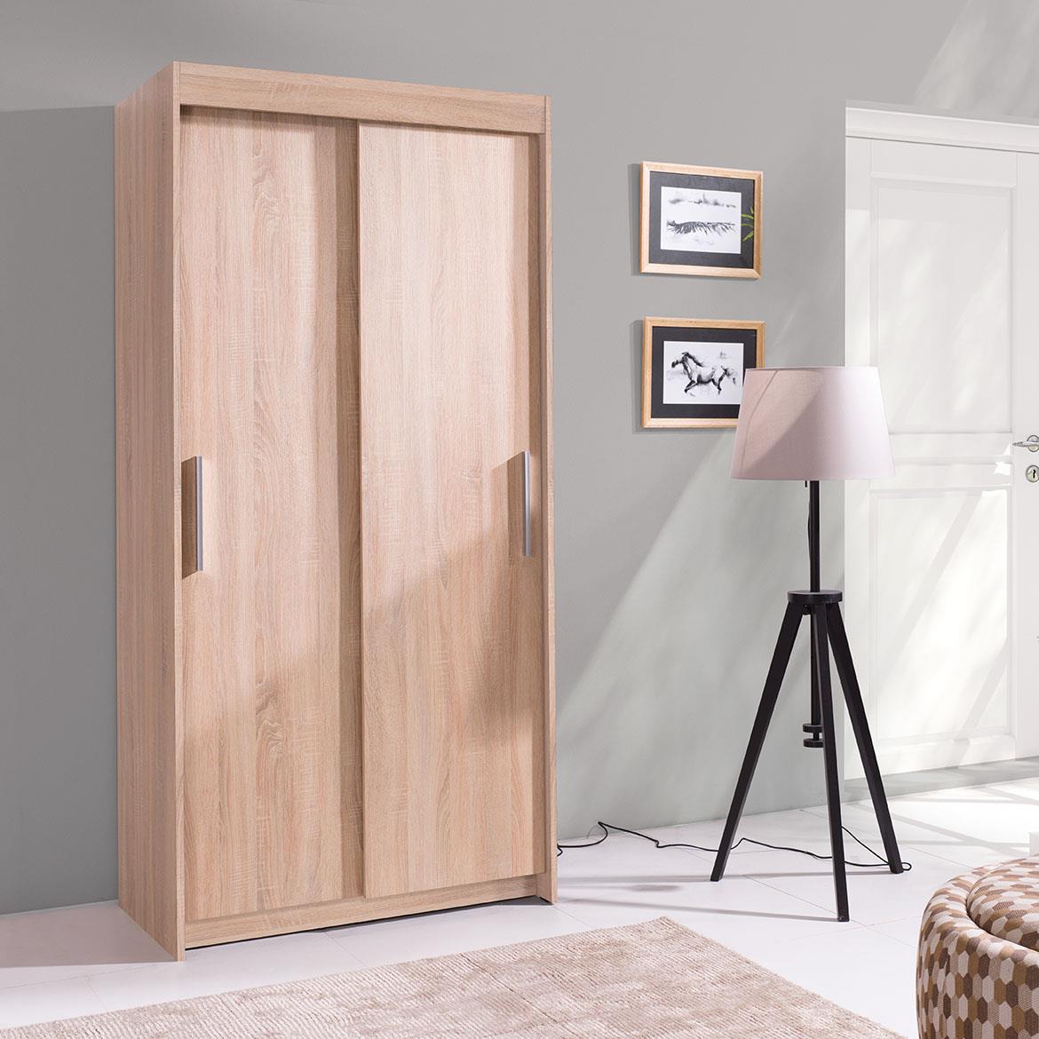 Karo ormar 2 vrata 100x60x216 natur (sonoma hrast)