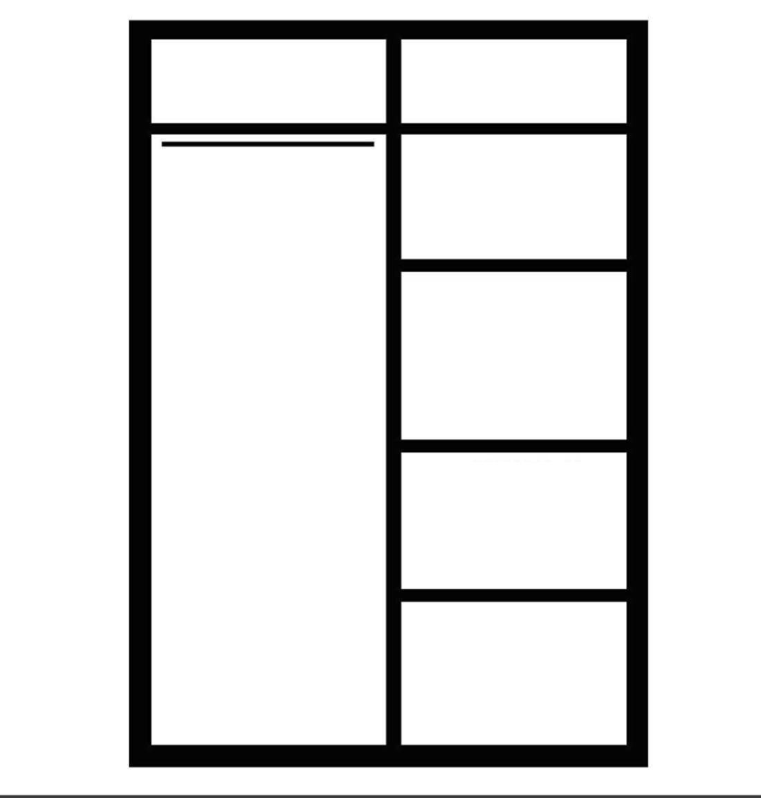 Karo ormar 2 vrata 100x60x216 natur (sonoma hrast)