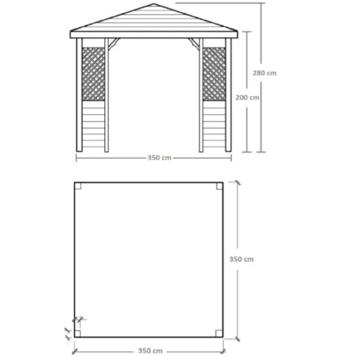 Paviljon VI, cetvrtasti 3,5x3,5x3m