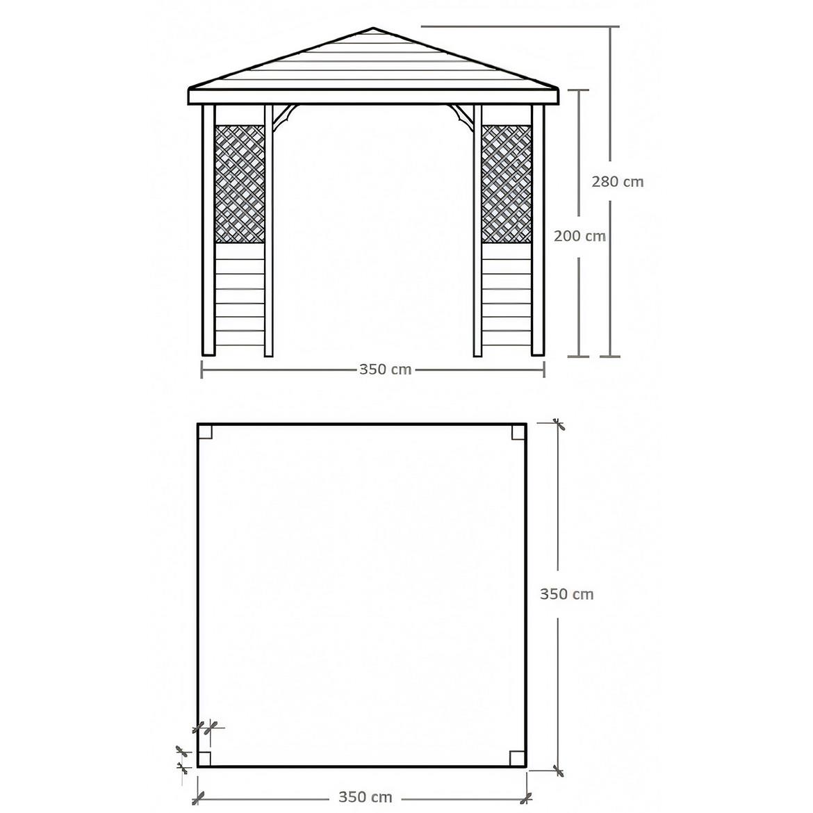 Paviljon VI, cetvrtasti 3,5x3,5x3m