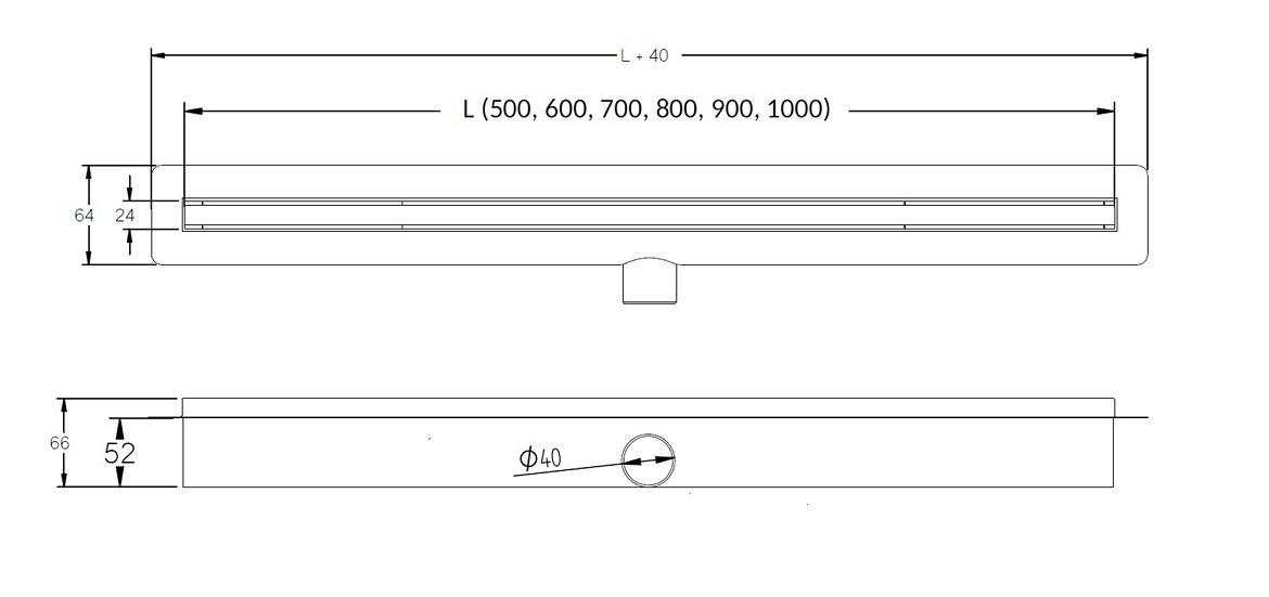 Odvod Ultra Slim 800