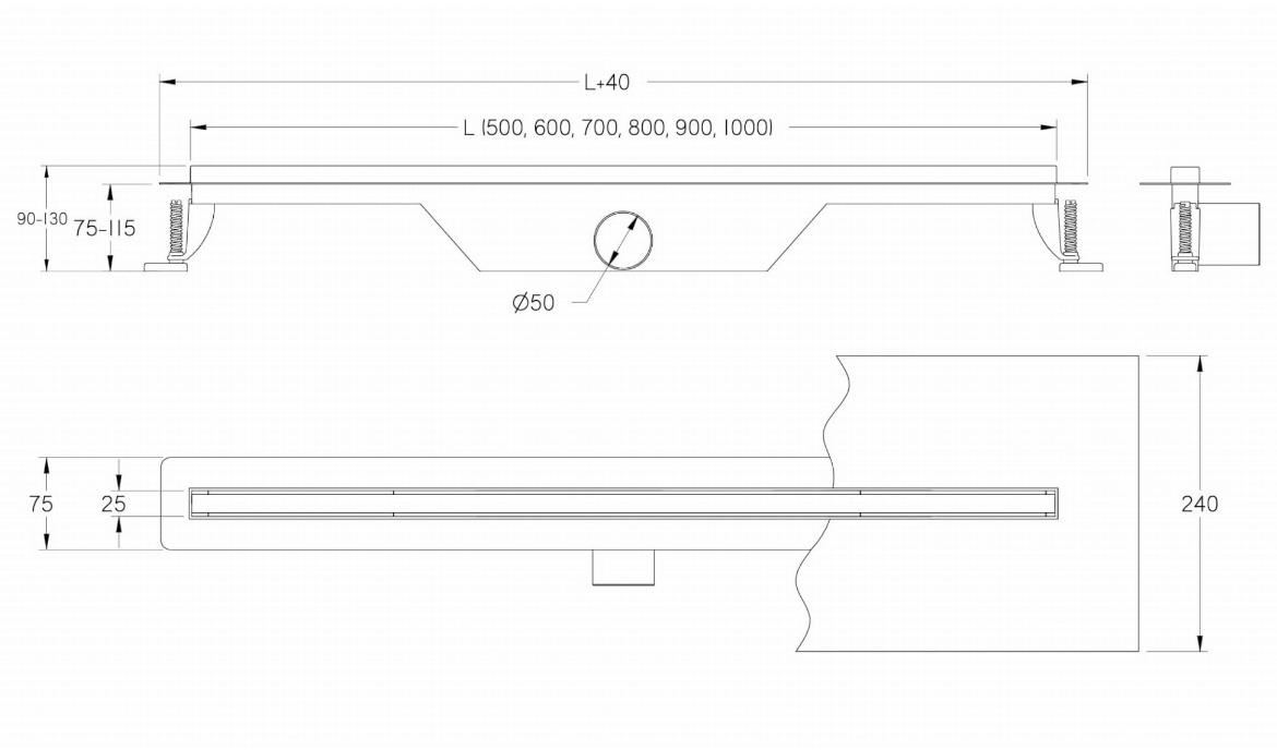 Odvod Ultra Slim 500