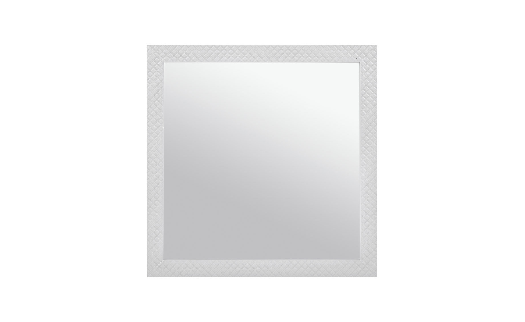 Zidno ogledalo Alissa 56x56cm belo