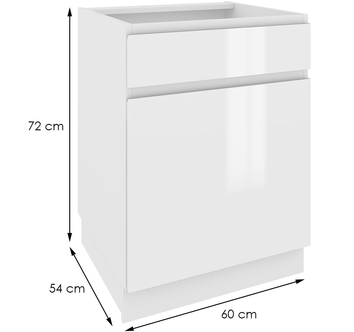 Campari kuhinjski element DS6/1 1 vrata+1 fioka 60x54x72 beli