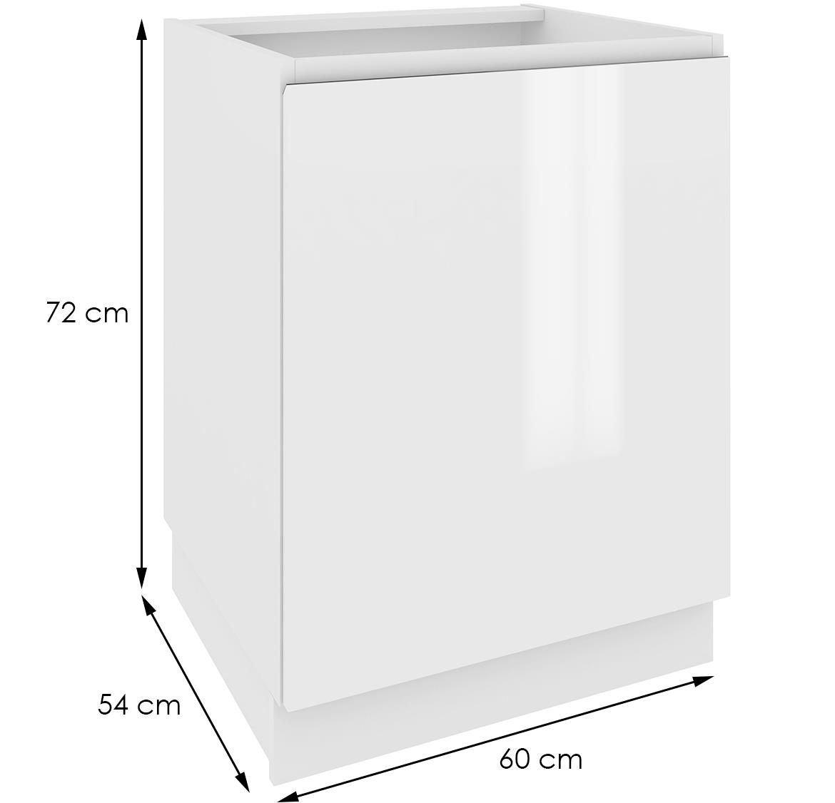 Campari kuhinjski element D6 1 vrata 60x54x72 beli