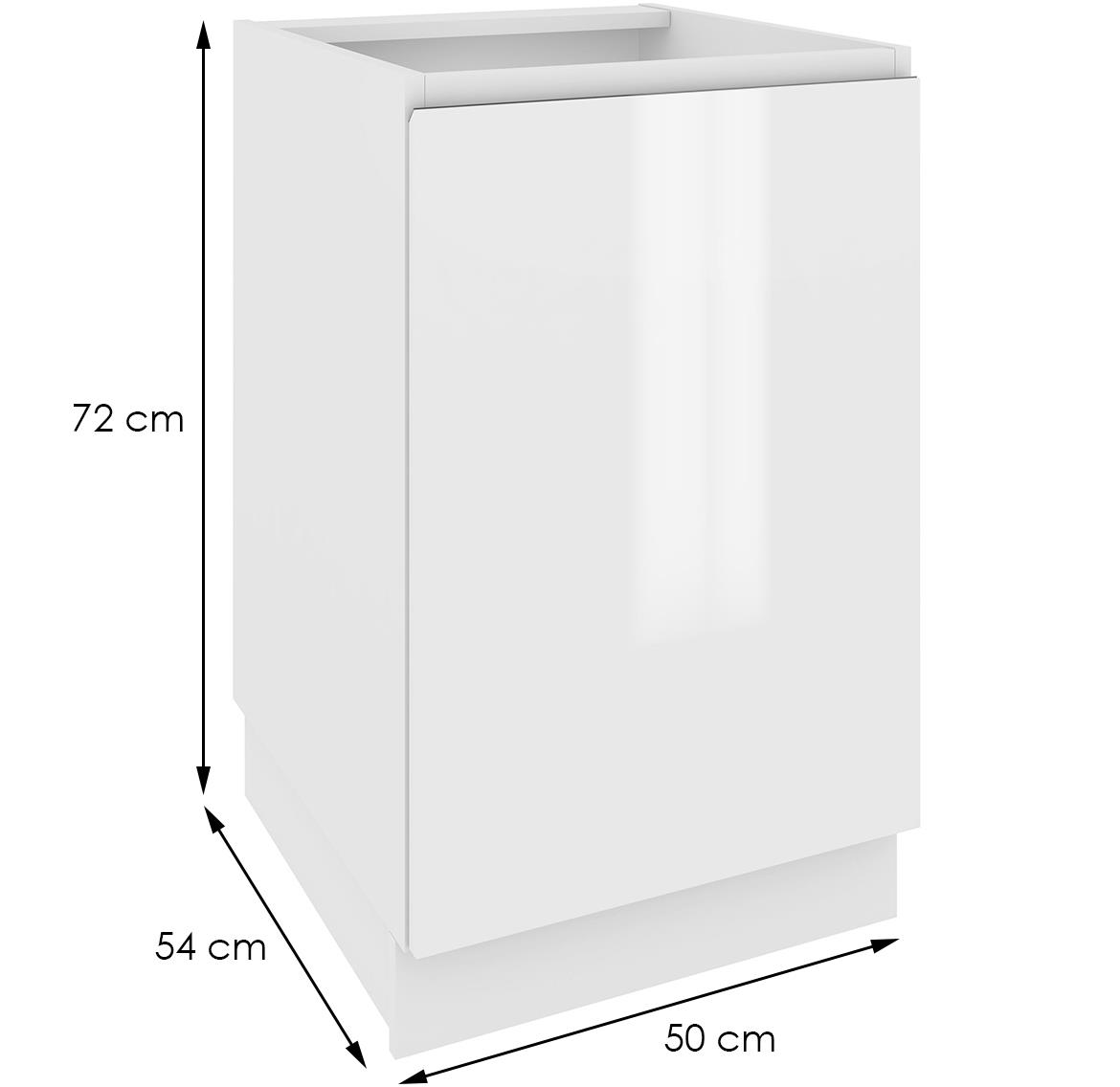 Campari kuhinjski element D5 1 vrata 50x54x72 beli