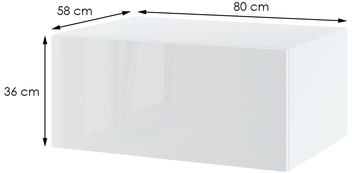 Campari kuhinjski element WOG8 1 vrata 80x58x36 beli