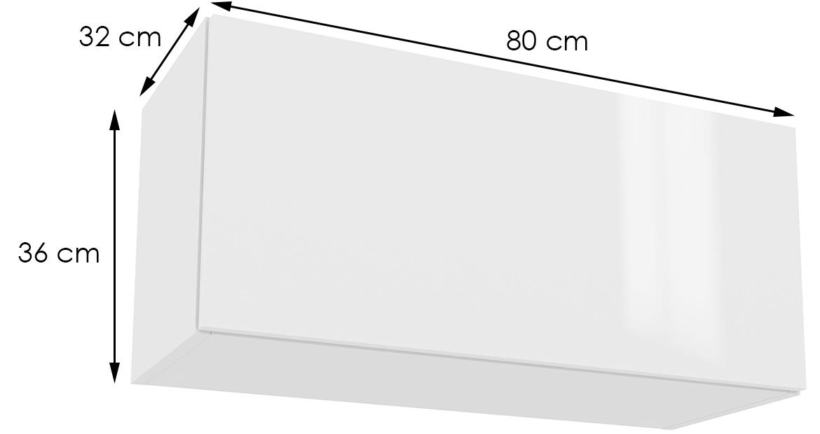 Campari kuhinjski element WO8 1 vrata 80x32x36 beli