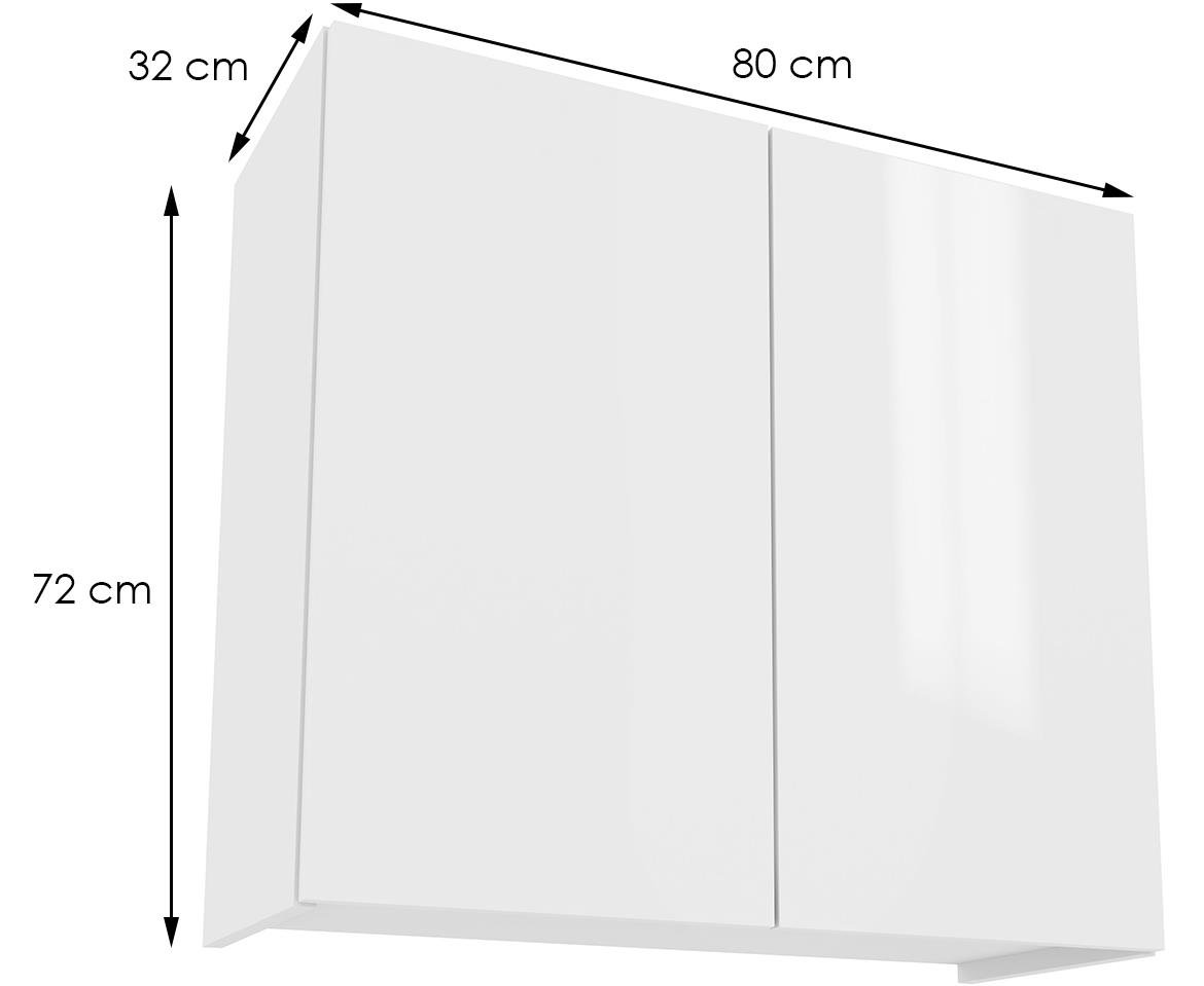 Campari kuhinjski element W8 2 vrata 80x32x72 beli