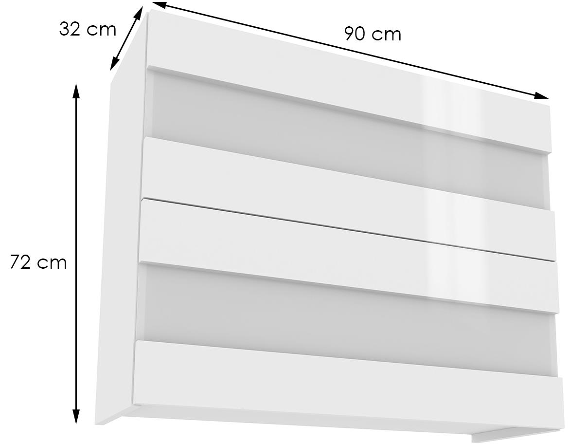 Campari kuhinjski element WOW9 2 vrata 90x32x72 beli