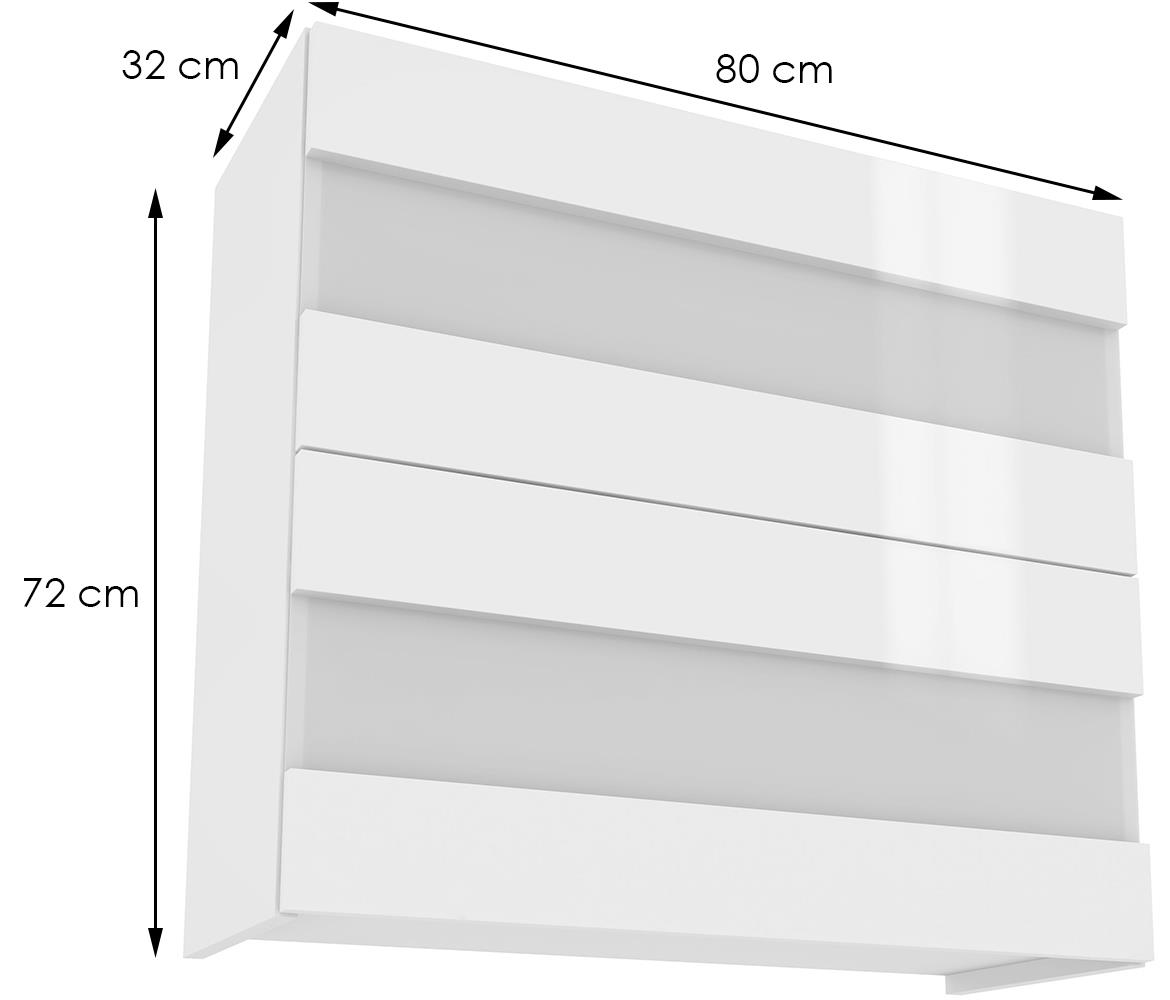 Campari kuhinjski element WOW8 2 vrata 80x32x72 beli