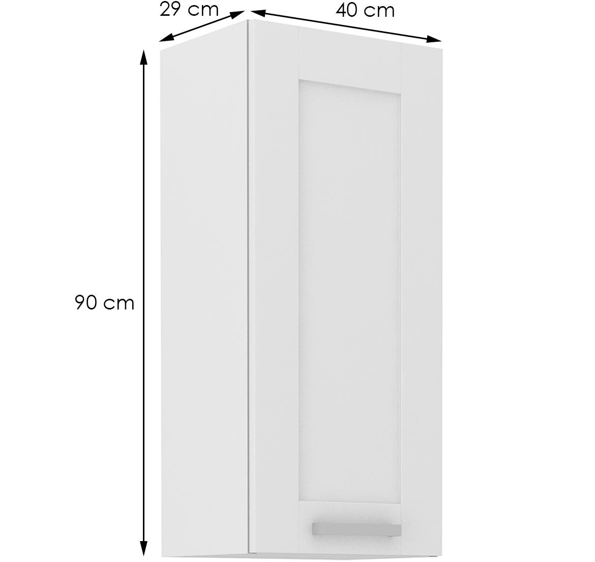 Luna kuhinjski element 1 vrata 40x31x90 bela