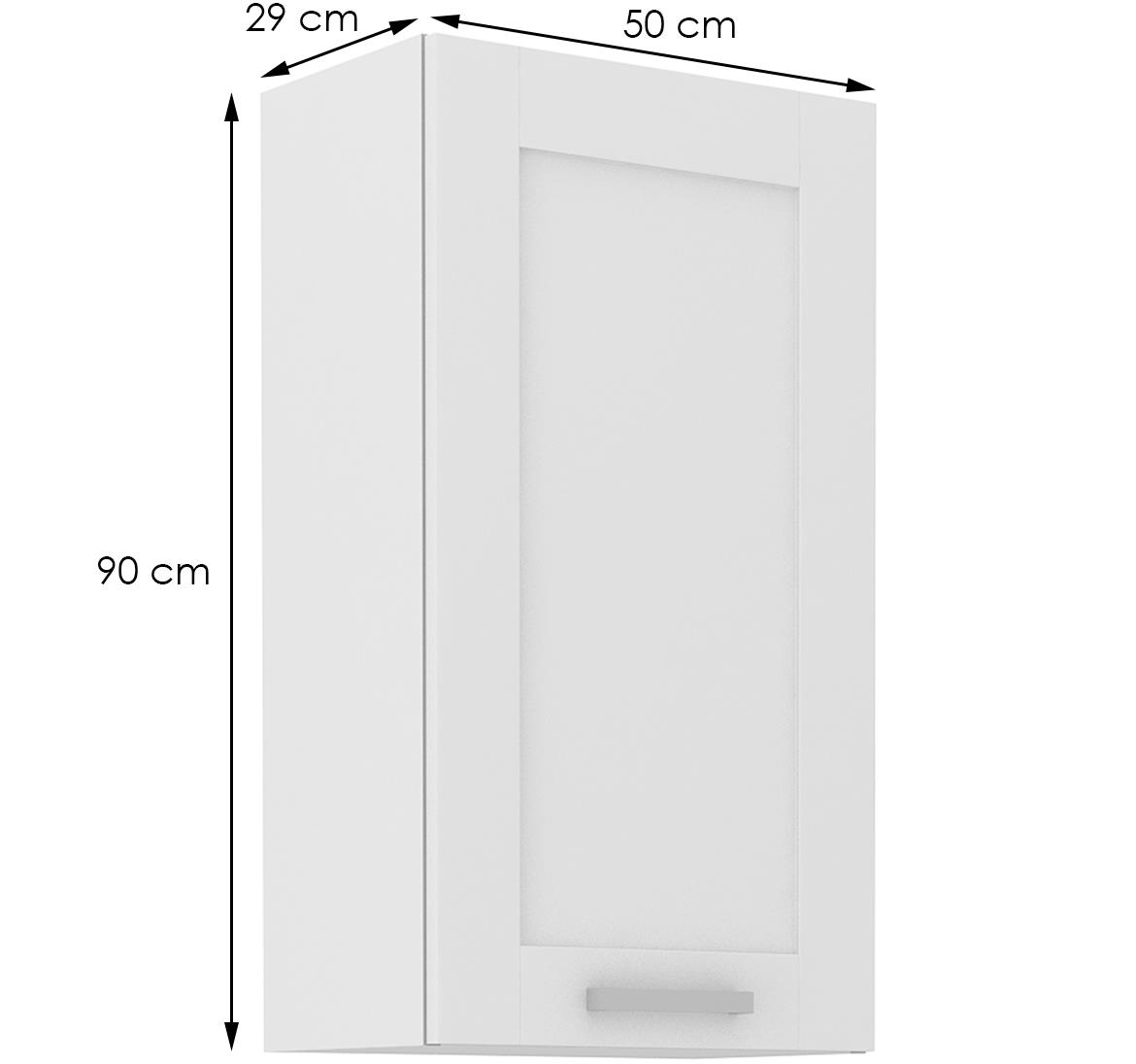 Luna kuhinjski element 1 vrata 50x31x90 bela