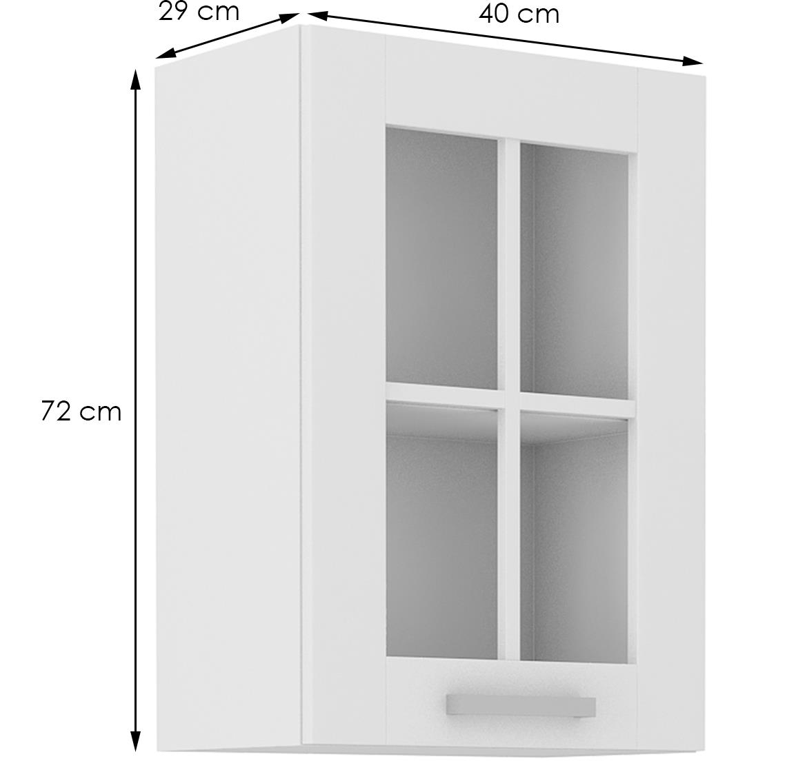 Luna kuhinjski element 40x31x72 bela