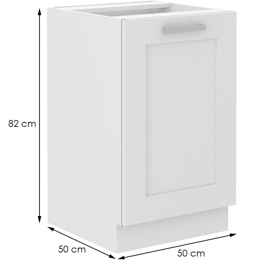Luna kuhinjski element 1 vrata 50x52x82 beli