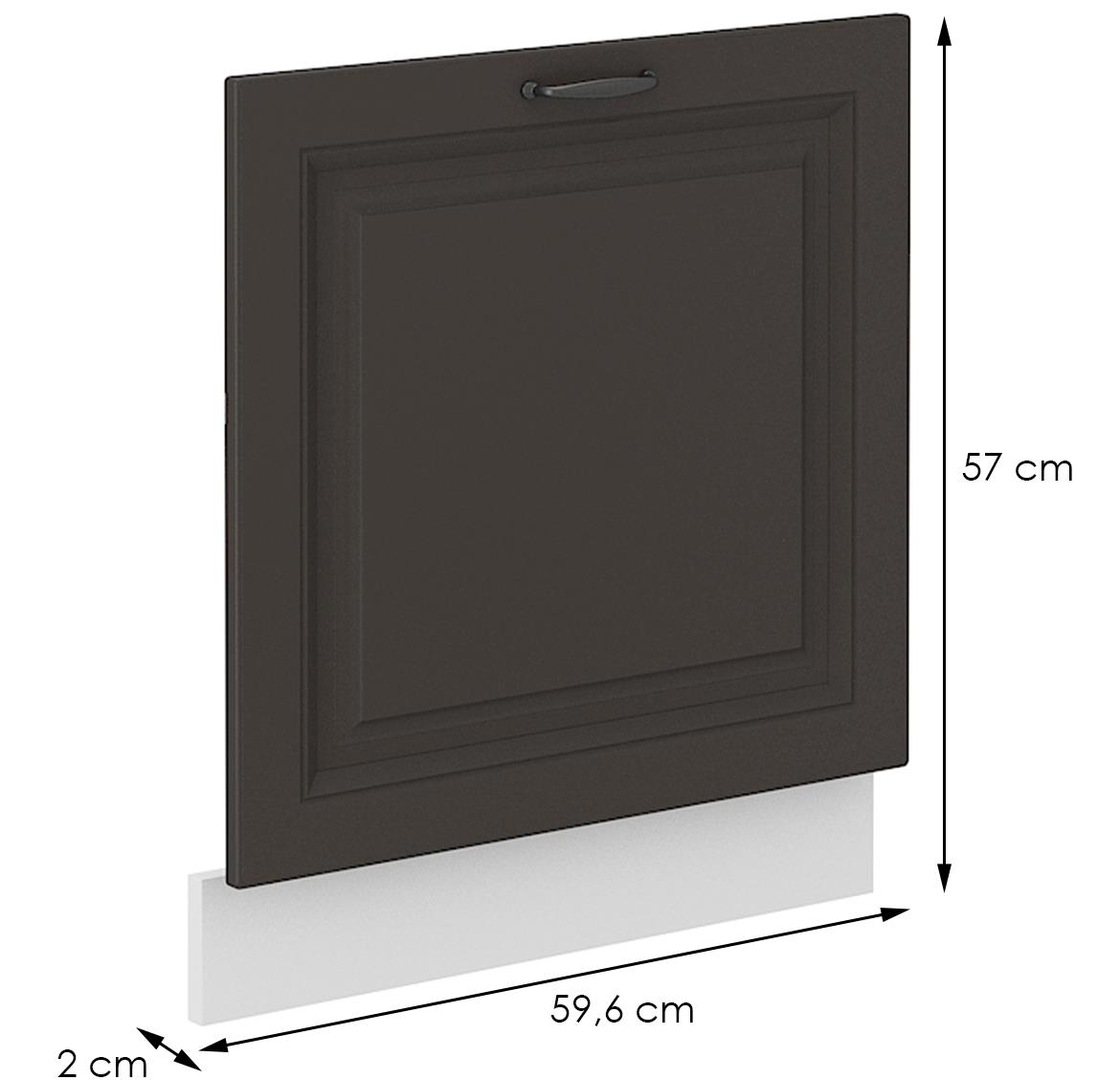 Stilo 570x596 vrata za sudomašinu 57x59,6 bela/grafit