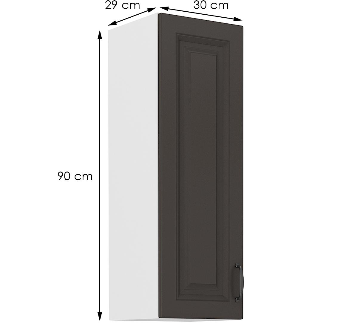 Stilo 30g-90 1f viseći el.1vr.30x29x90 bela/grafit