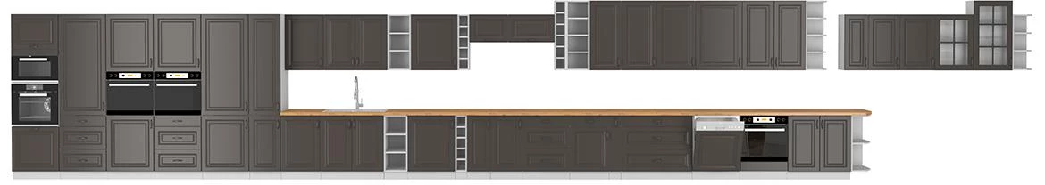 Stilo 45g-90 1f viseći el.1vrata 45x29x90 bela/grafit