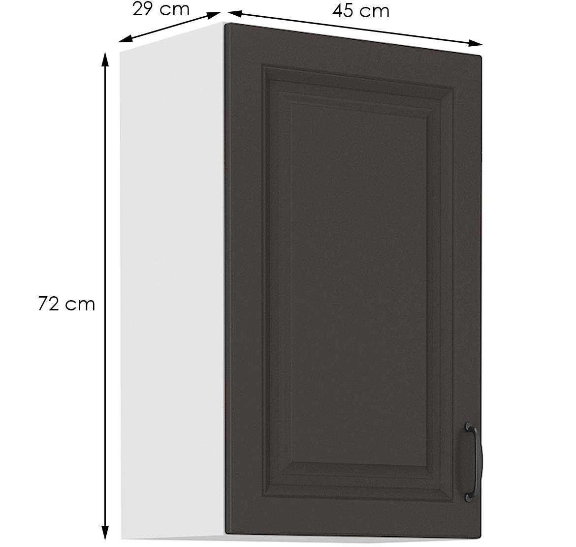 Stilo 45g-72 1f viseći el.1vrata 45x29x72 bela/grafit