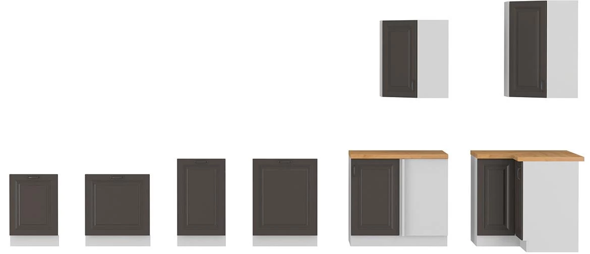 Stilo 50g-72 1f viseći el.1vrata 50x29x72 bela/grafit