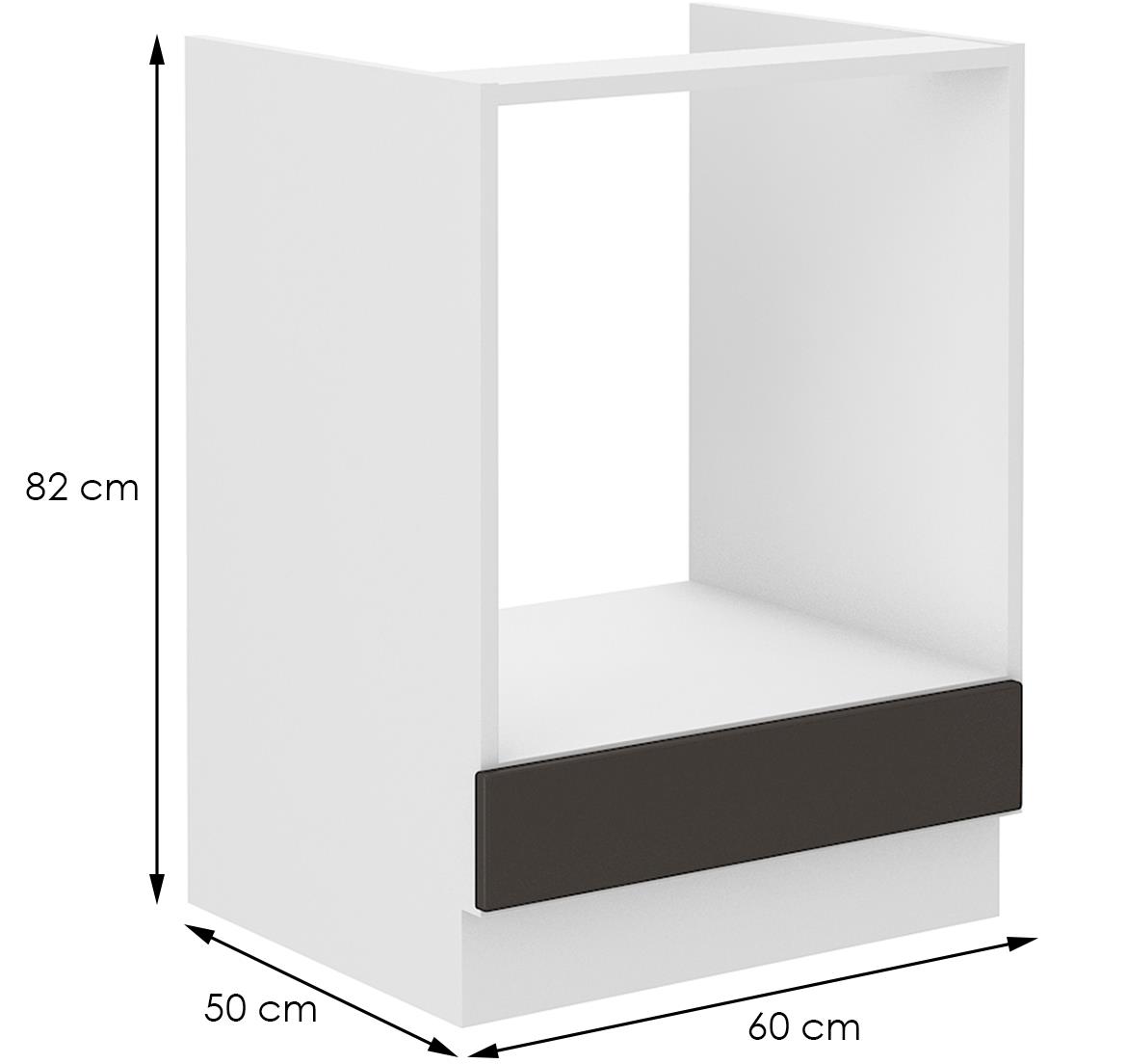 Stilo 60dg bb baza za rernu 60x52x82 bela/grafit