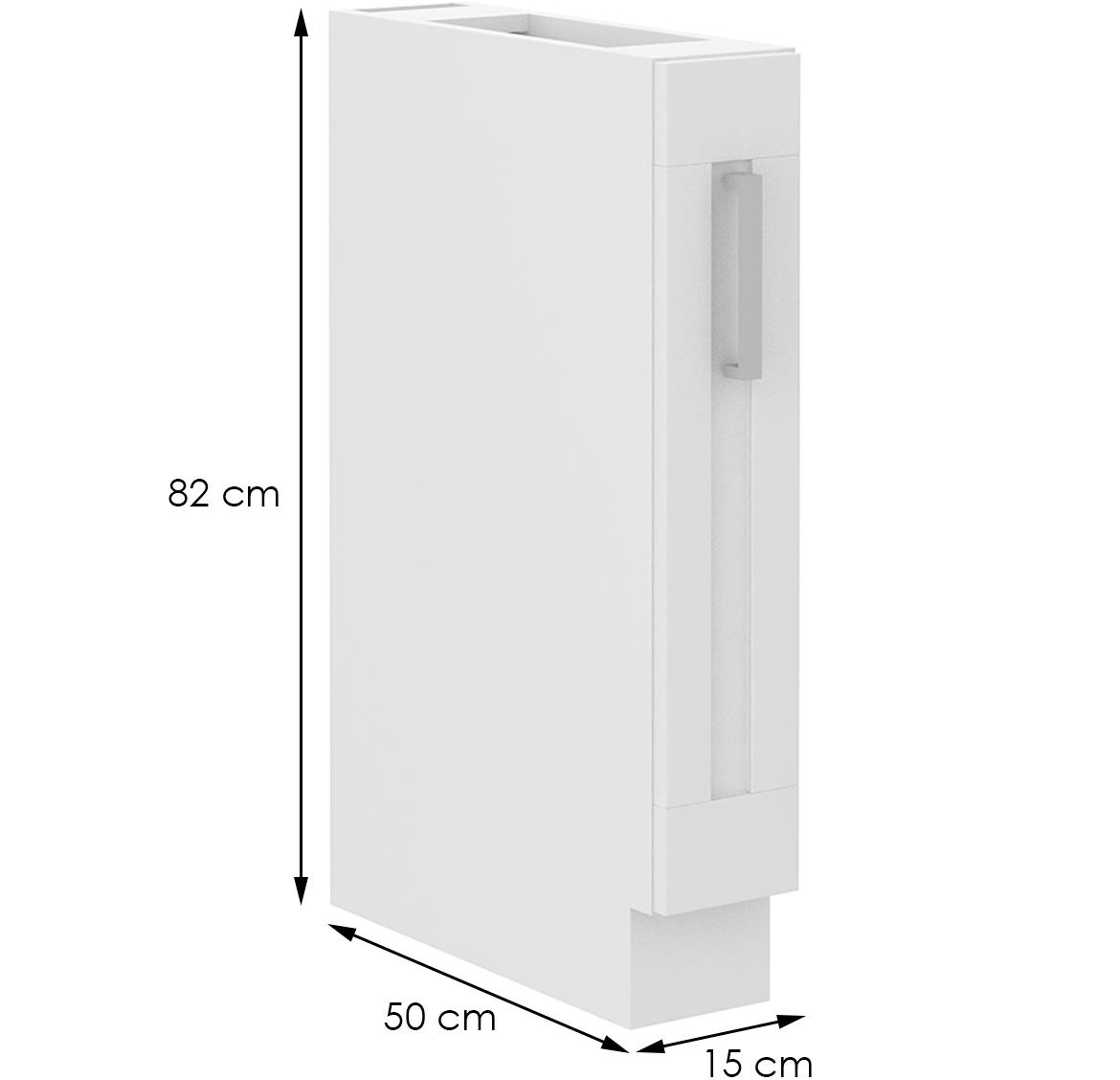 Luna kuhinjski element 1 fioka 15x52x82 beli
