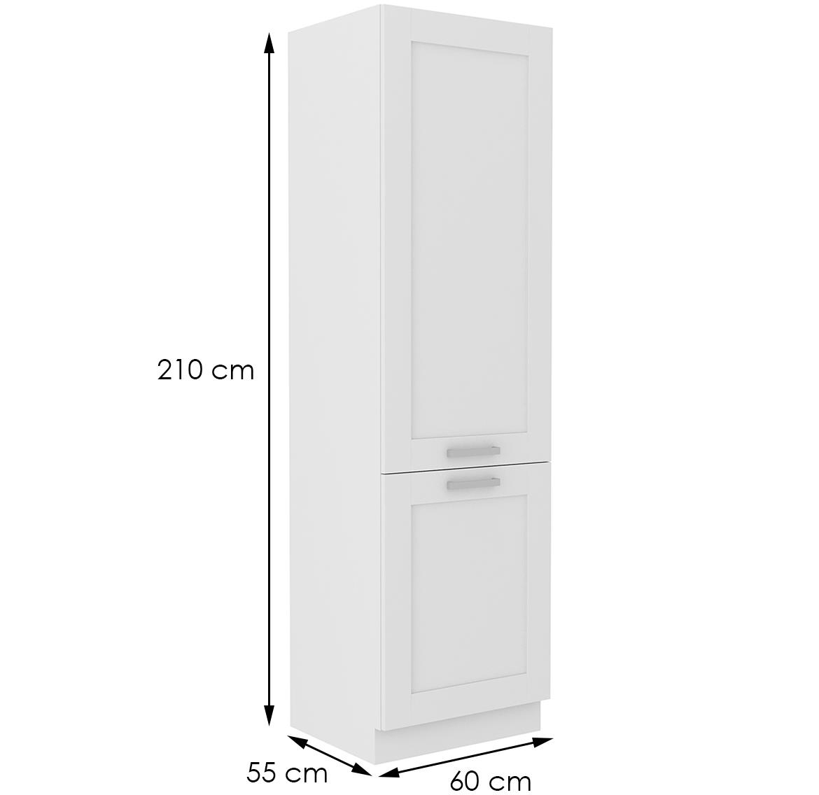 Luna kuhinjski element 2 vrata 60x57x210 beli