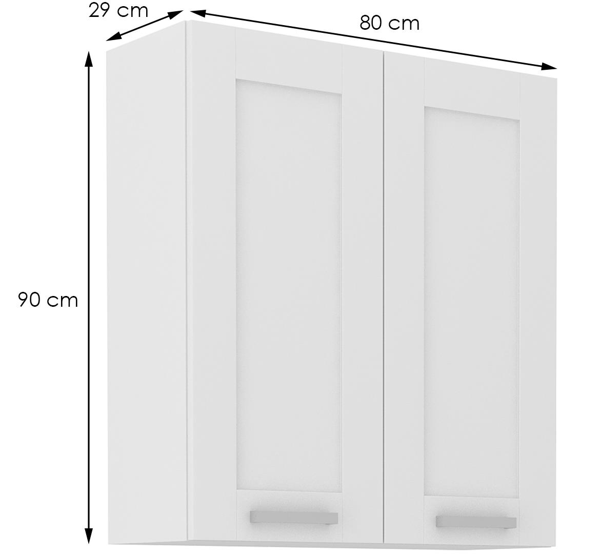 Luna kuhinjski element 2 vrata 80x31x90 bela