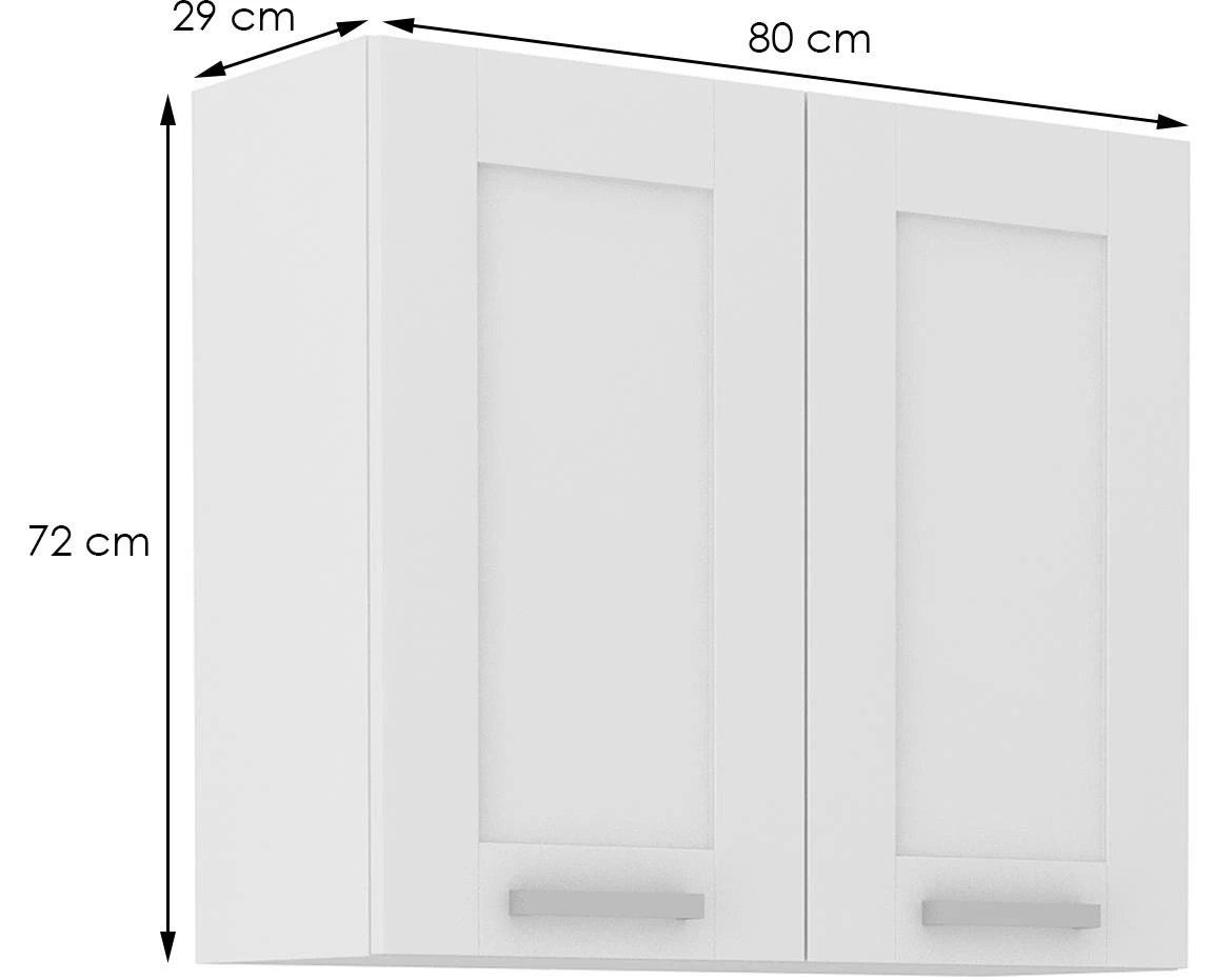 Luna kuhinjsii element 2 vrata 80x31x72 bela