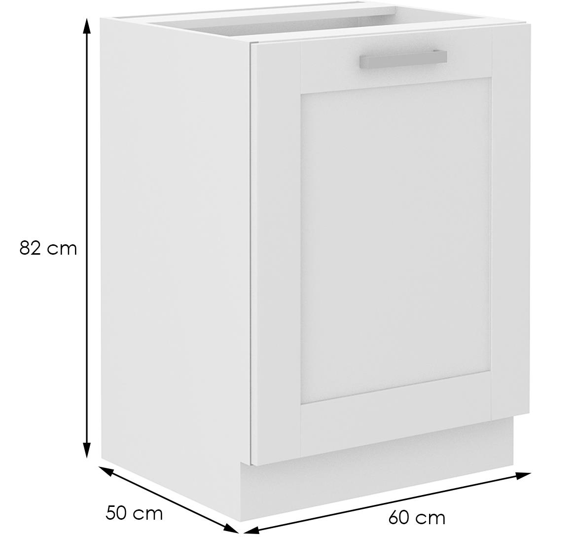 Luna kuhinjski element 1 vrata 60x52x82 beli
