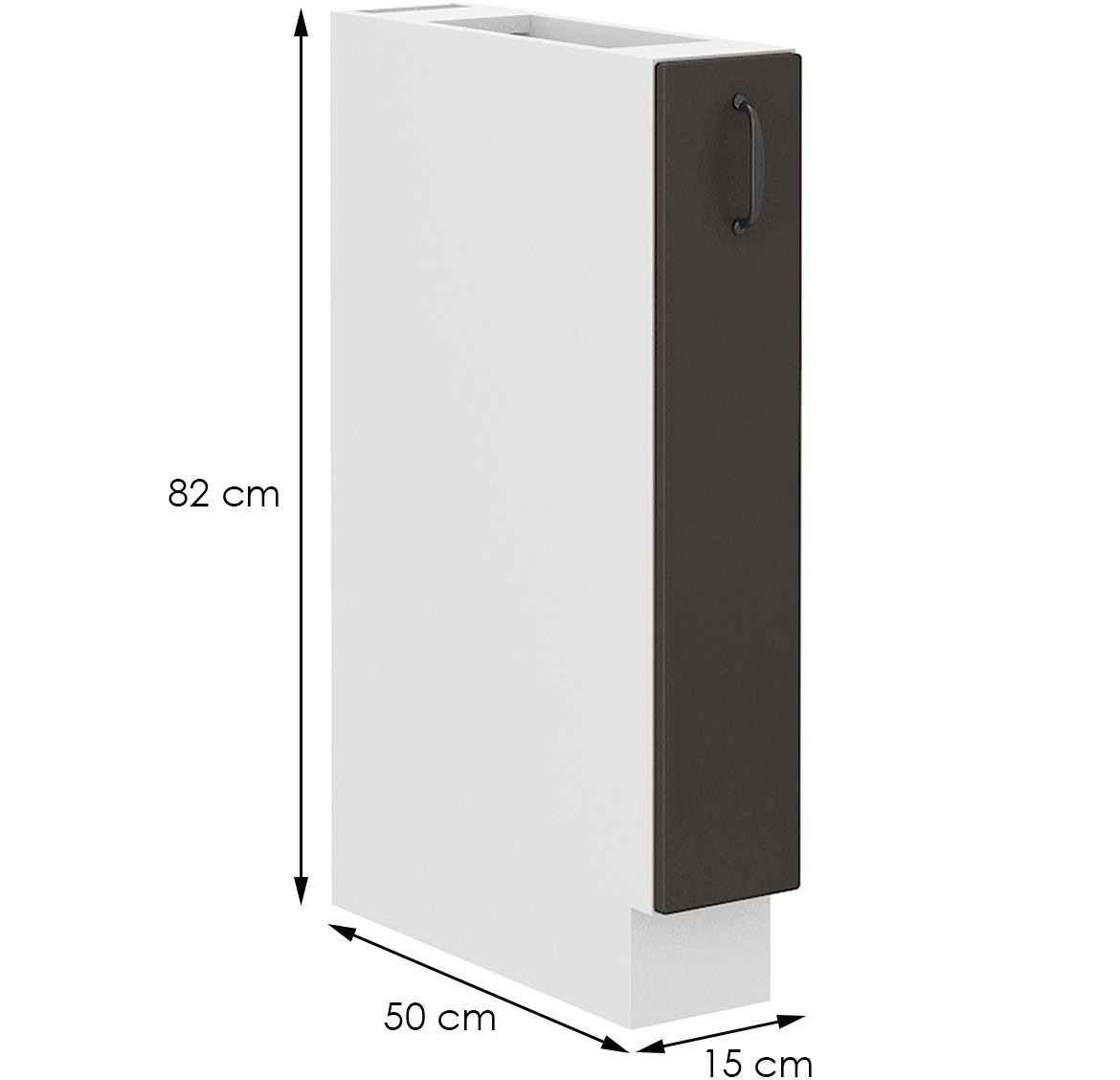 Stilo 15d cargo bb baza s izvlačnom korpom 15x52x82 bela/grafit