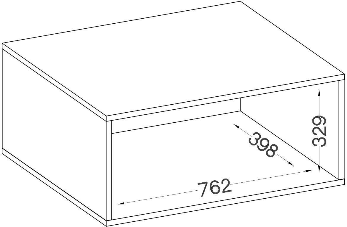 Malta nadogradnja  80x42x36,5 natur (artisan hrast)