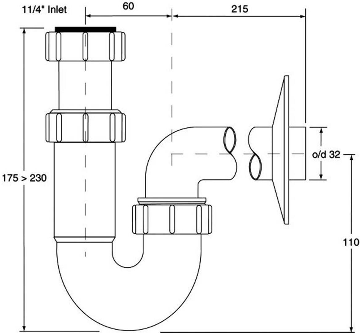 Cevasti polusifon 32 HC4PF-32