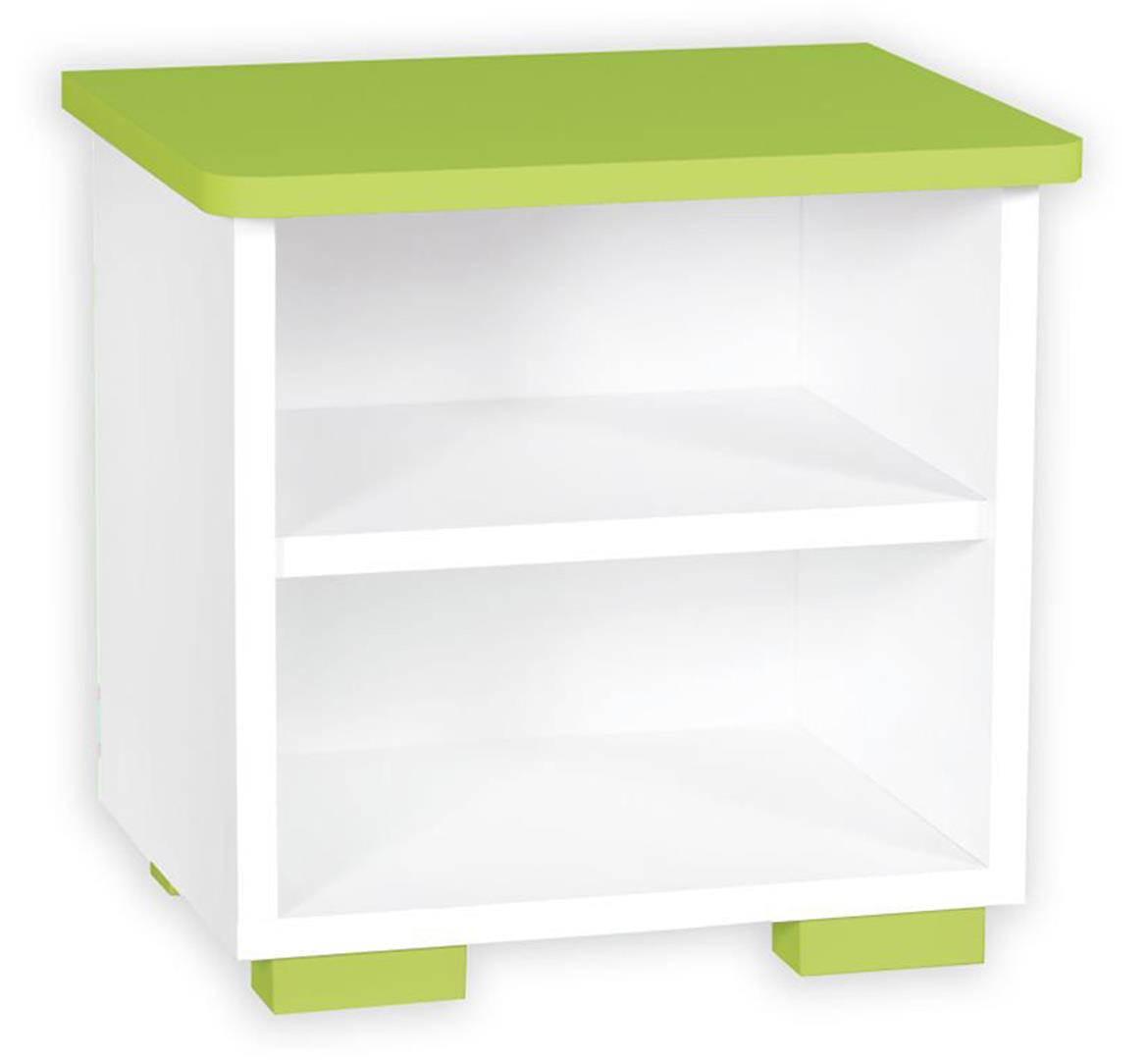 Bb10 nocni ormaric 40x32,5x38,5 belo/zeleni