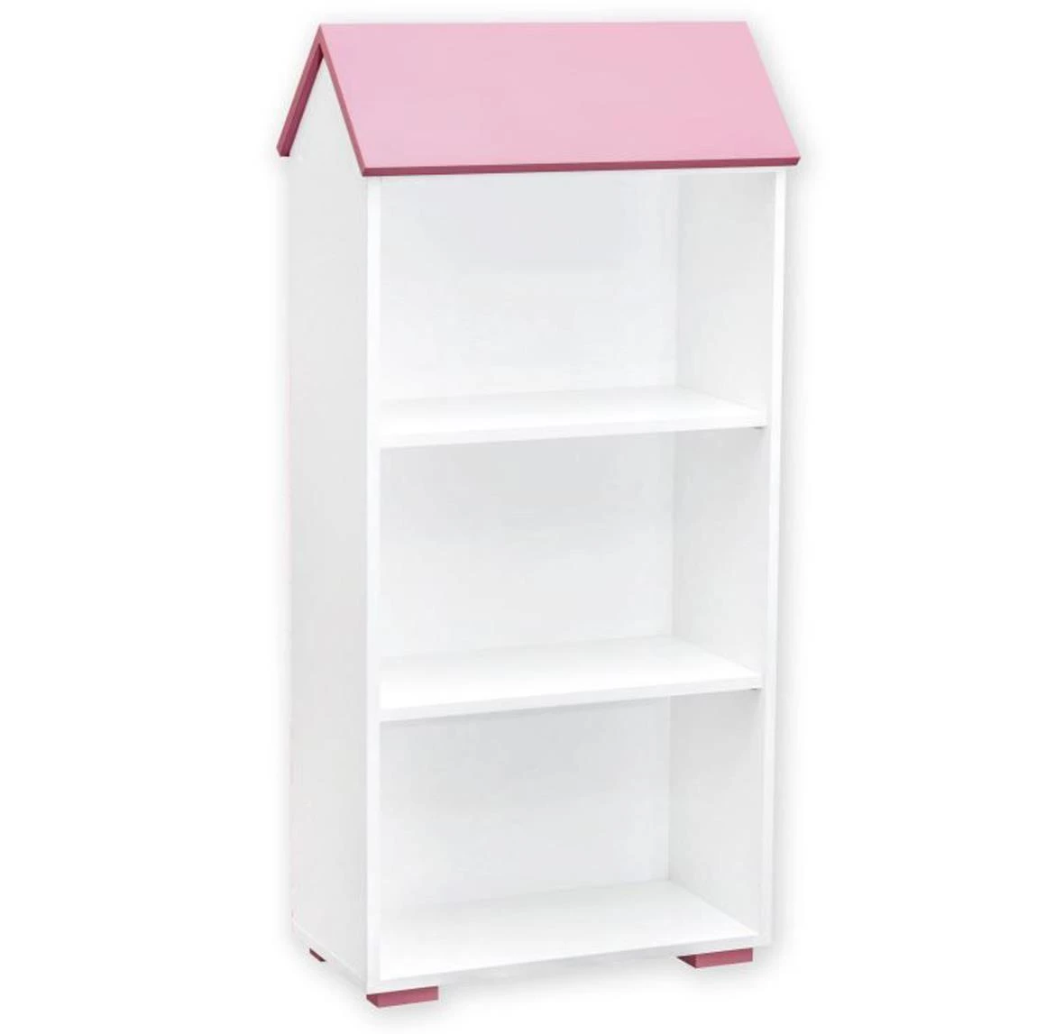 Bb02 3p polica 62x30x130 cm belo/roze