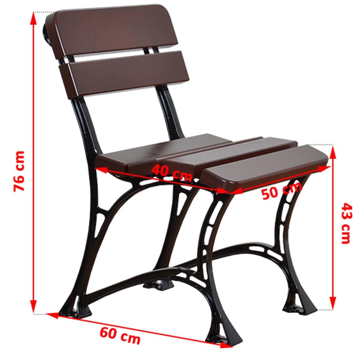 King stolica 50x60x76 orah/crna