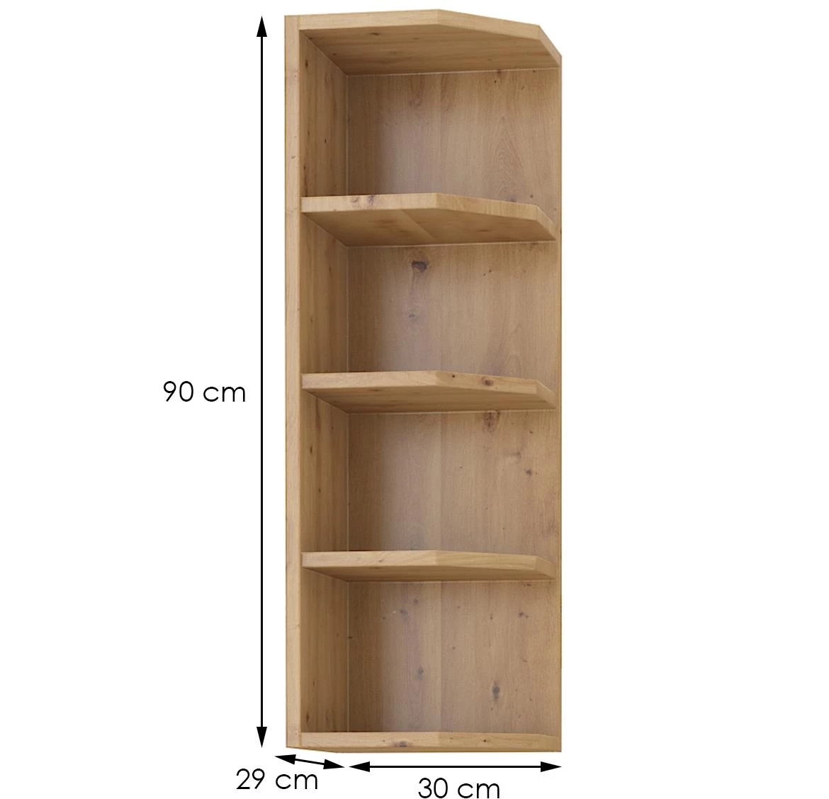 Artisan 30g-90 zak viseći el.otvoren s policama 30x29x90 hrast artisan