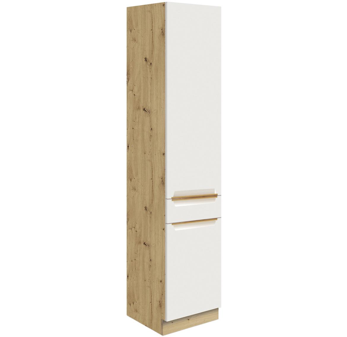Glamour 19d kuhinjski element 40x58x211 natur (artisan hrast)/beli