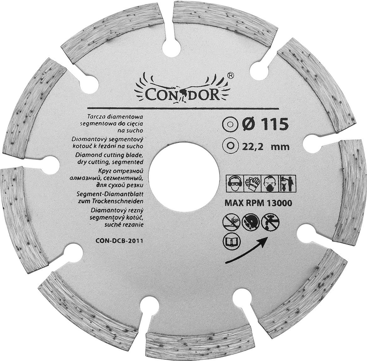 Dijamantsko sjecivo za suho secenje 115 mm segment