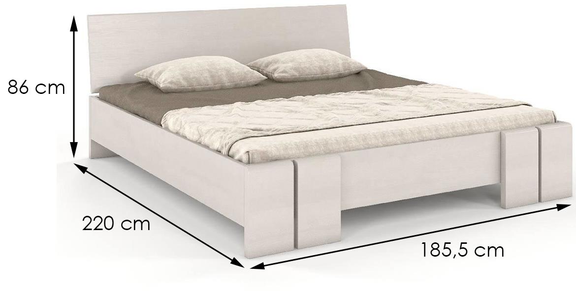 Skandica Vestre krevet 185,5x220x86 beli